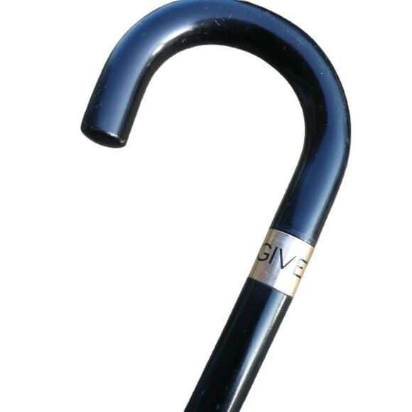 Vintage Black Givenchy Nylon Umbrella | Signed Givenchy - Picture 3 of 4